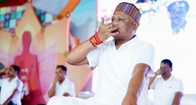 छत्तीसगढ़ के मुख्यमंत्री विष्णुदेव साय आज अंतर्राष्ट्रीय योग दिवस के अवसर पर राजधानी रायपुर में आयोजित सामूहिक योगाभ्यास कार्यक्रम में शामिल हुए