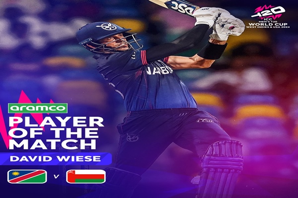 ICC Men’s T20 World Cup 2024: David Wiese’s all-round heroics in Super-Over gave Namibia victory