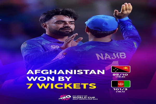 T20 World Cup: Afghanistan defeated Papua New Guinea in Group C match