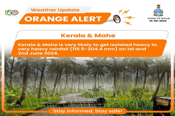 Heavy rain continues in Kerala