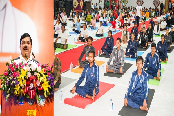 Madhya Pradesh Marks International Yoga Day with State-Level Event, CM Mohan Yadav Launches Millets Promotion Campaign