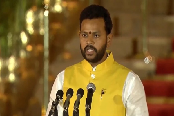 K Ram Mohan Naidu, Lok Sabha Member from Srikakulam Parliament seat takes oath as cabinet Minister