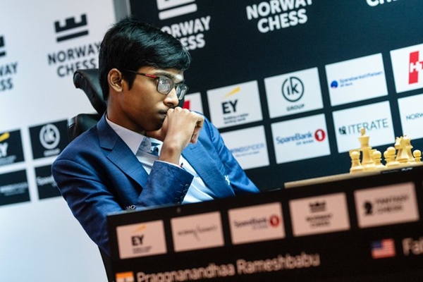 Norway Chess : R Praggnanandhaa beats World No 2 Fabiano Caruana; Enters top 10 World Ranking