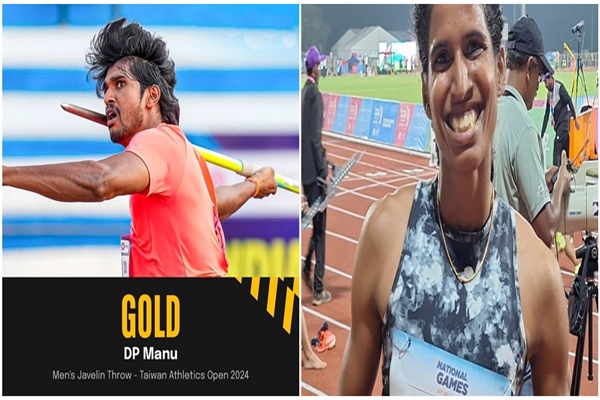 India’s D.P Manu clinches gold in Javelin throw at Taiwan Athletics Open