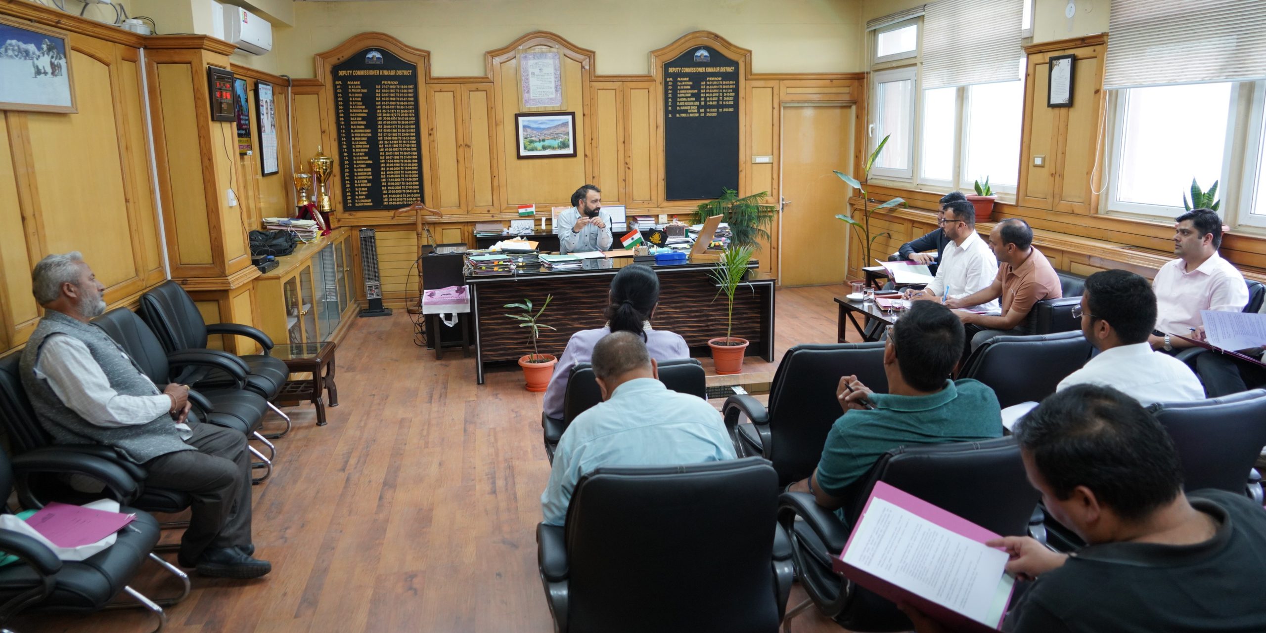 उपायुक्त किन्नौर ने नशा मुक्त भारत अभियान के अंतर्गत गठित समिति की बैठक ली