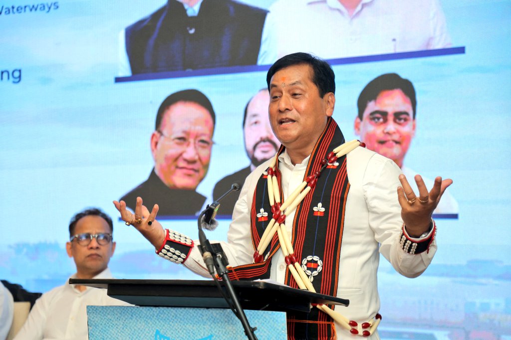 উত্তৰ-পূৰ্বাঞ্চলৰ জলপথসমূহে ৰাষ্ট্ৰ নিৰ্মাণত সবল ভূমিকা গ্ৰহণ কৰি আহিছেঃ সৰ্বানন্দ সোণোৱাল
