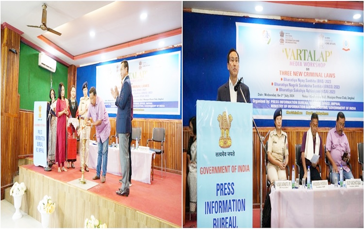 पत्र सूचना कार्यलय की मणिपुर शाखा ने मणिपुर प्रेस क्‍लब, इंफाल में आयोजित की कार्यशाला
