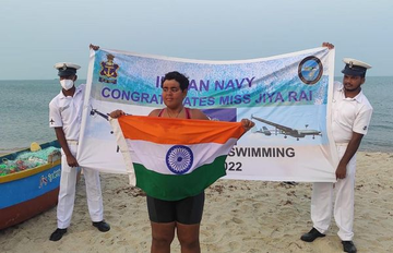 मुंबईची जिया राय ठरली जगातली सर्वात कमी वयाची दिव्यांग जलतरणपटू