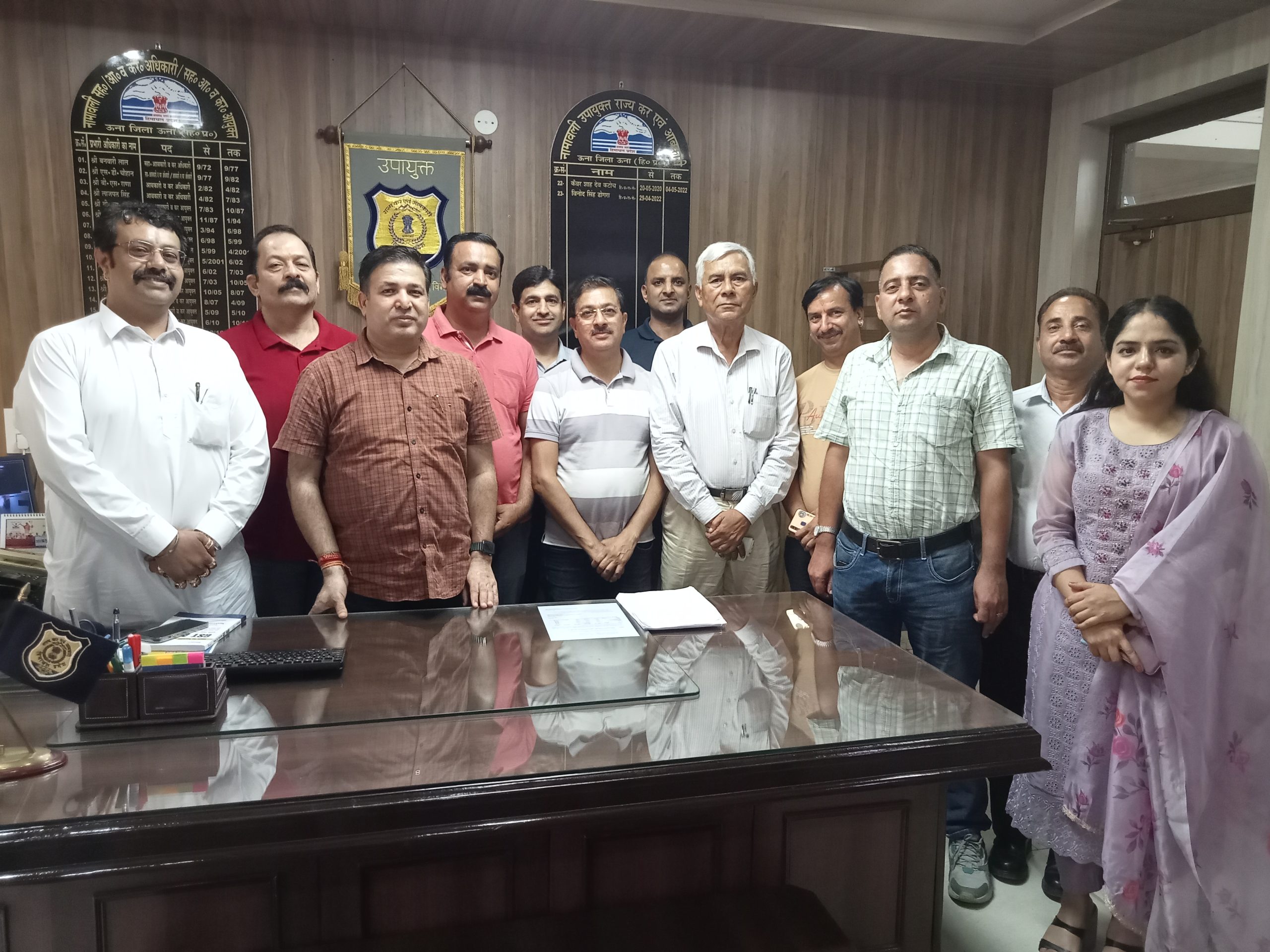 उप आयुक्त राज्य कर एवं आबकारी कार्यालय ऊना में सातवां जीएसटी दिवस मनाया गया