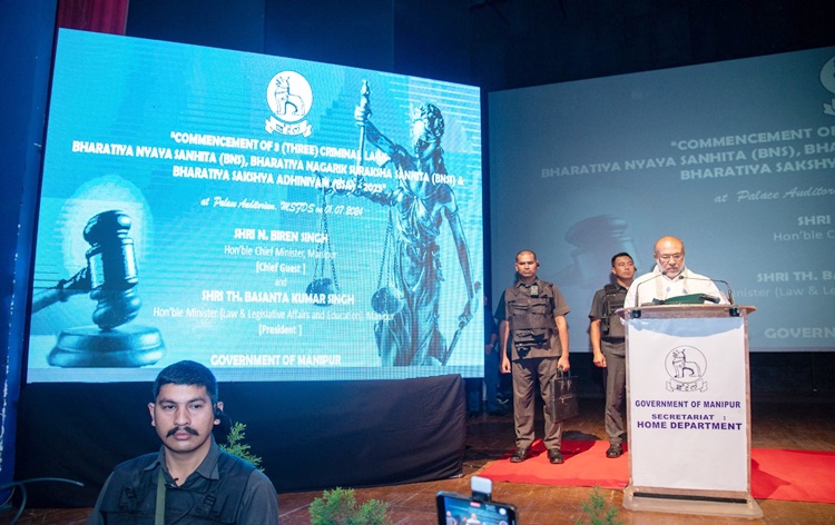 Three criminal laws implemented across country will be of great help to people, says Manipur CM
