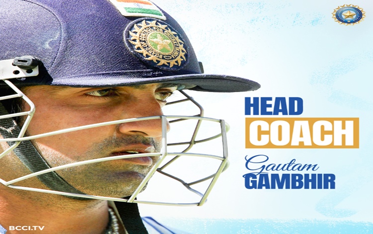 Gautam Gambhir appointed as Indian men’s cricket team head coach