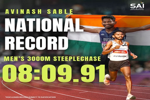 पॅरिस डायमंड लीगमध्ये स्टीपलचेस प्रकारात भारताच्या अविनाश साबळेचा नवा राष्ट्रीय विक्रम