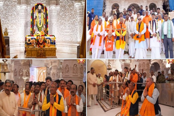 Chhattisgarh CM Vishnu Deo Sai along with his cabinet reaches in Ayodhya