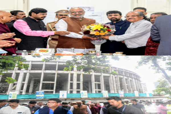 Maharashtra Governor C P Radhakrishnan Reviews Progress of Ambedkar Memorial in Mumbai