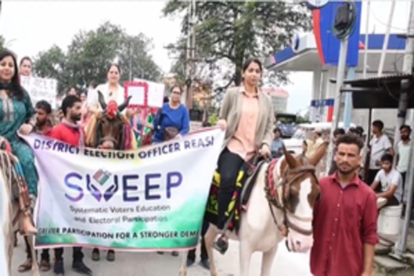J&K: Mega Women Horse Rally & Bike Rally Organized to Promote Voter Awareness