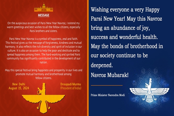 President Droupadi Murmu & PM Modi Extend Navroz Wishes