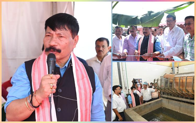 খানাপাৰা অসম পশুধন আৰু হাঁহ-কুকুৰা নিগমৰ চৌহদত নতুনকৈ নিৰ্মাণ কৰা গাহৰি মাংস সংসাধন প্ৰকল্প আনুষ্ঠানিকভাৱে উদ্বোধন মন্ত্ৰী অতুল বৰাৰ