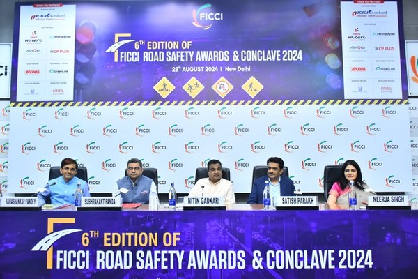 Nitin Gadkari addresses 6th edition of FICCI Road Safety Awards & Conclave 2024