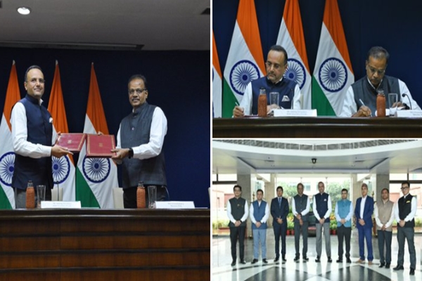 MEA, NSIL sign MoU for grant assistance for the launch of Munal satellite