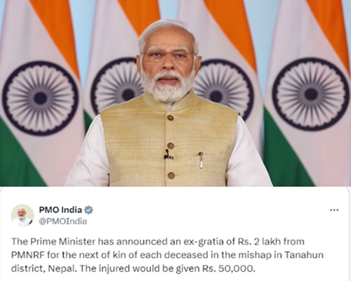 PM Modi announces ex-gratia payments for victims of bus accident in Nepal