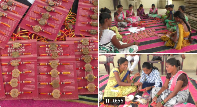 भारतीय नेव्ही आणि आर्मीच्या सैनिकाच्या हातावर झळकणार पापर्यावरणपूरक राख्या