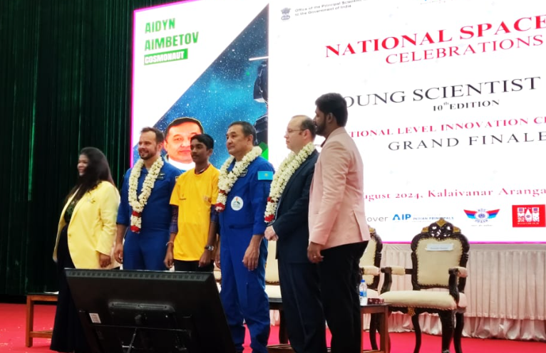 Russian Cosmonauts celebrate India’s Chandrayaan 3 success at National Space Day in Chennai