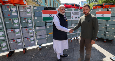 प्रधानमंत्री नरेन्‍द्र मोदी ने यूक्रेन को चार भारत हैल्‍थ इनिशिएटिव फॉर सहयोग हित एण्‍ड मैत्री – भीष्‍म क्‍यूब दिए