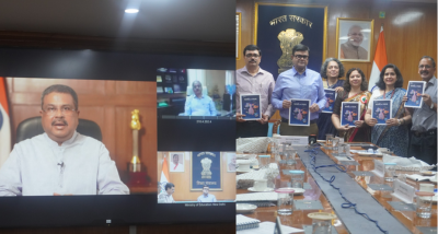 केंद्रीय शिक्षा मंत्री धर्मेंद्र प्रधान ने भारत के पहले राष्ट्रीय अंतरिक्ष दिवस के अवसर पर एक ई-पत्रिका, सपनों की उड़ान जारी की   