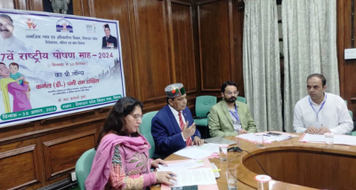 हिमाचल प्रदेश में 1 से 30 सितम्बर तक पोषण माह का किया जाएगा आयोजन: मंत्री डॉ. कर्नल धनीराम शांडिल