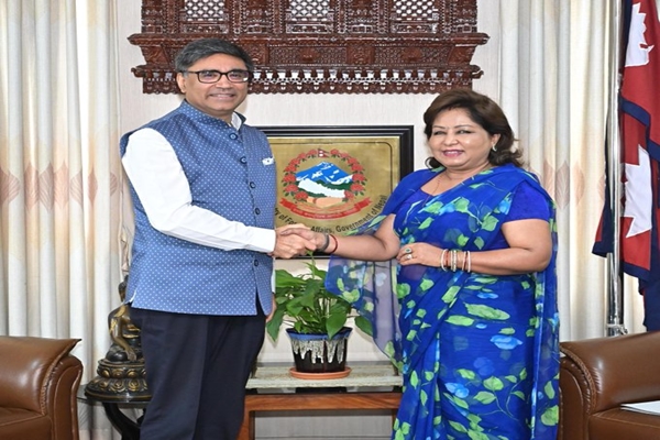 विदेश-सचिव विक्रम मिस्री ने आज काठमांडू में नेपाल की विदेश मंत्री आरज़ू राणा देउबा से भेंट की