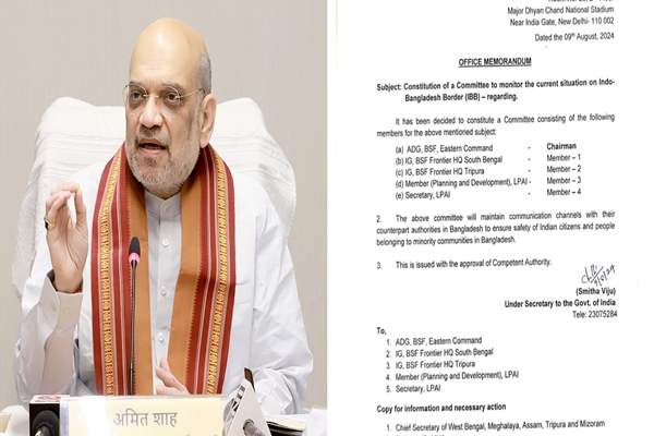 Centre constitutes committee to monitor current situation on Indo-Bangladesh border