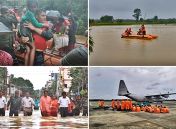 Tripura Flood: Rescue operation ramped up with the NDRF teams; 3 helicopters airlifting people stranded due to floods