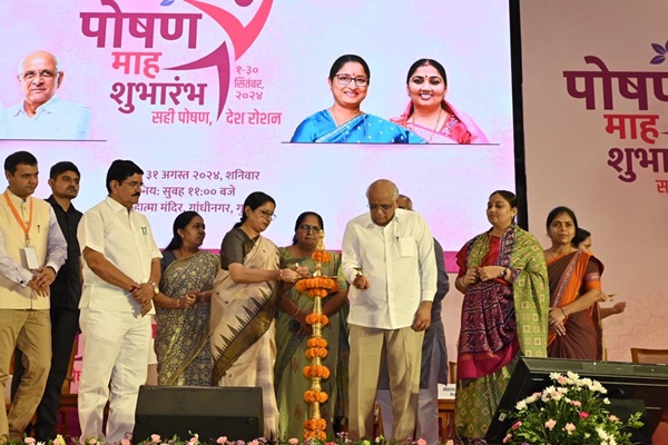 Union Minister Annapurna Devi launches the 7th edition of “Rashtriya Poshan Mah “at Mahatma Mandir in Gandhinagar