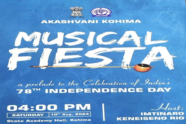 Akashvani Kohima to Host Musical Fiesta in Kohima Ahead of India’s 78th Independence Day