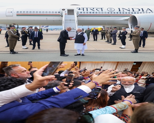 Prime Minister Modi accorded warm welcome on his arrival at Warsaw in Poland