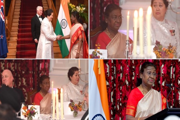 President Droupadi Murmu Arrives in Auckland After Successful Wellington Meetings