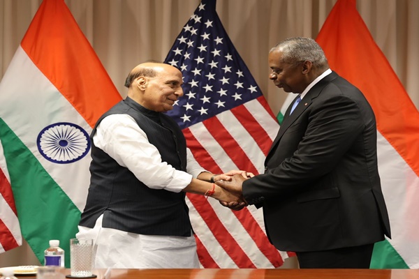 Defence Minister Rajnath Singh & his US counterpart Lloyd Austin review existing defence cooperation activities 