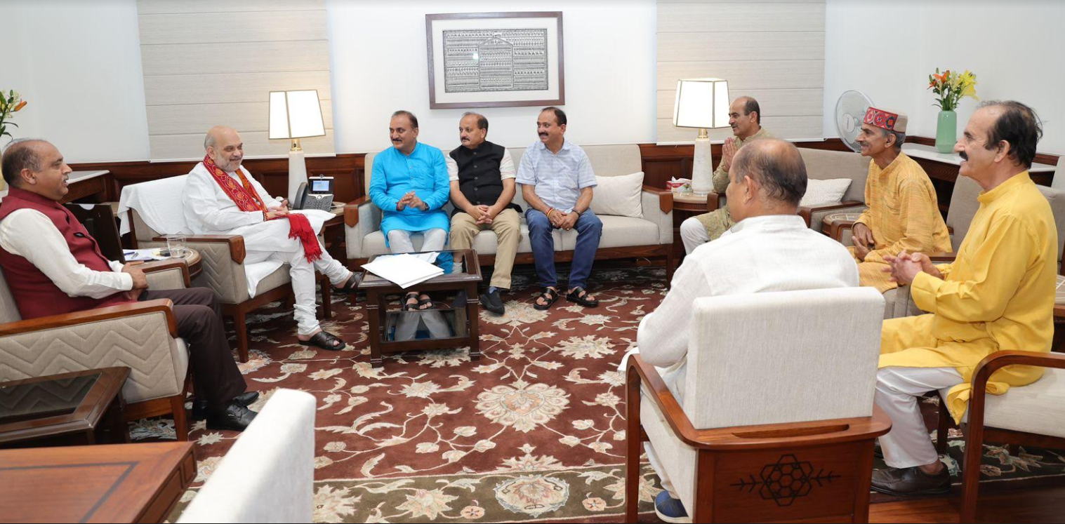 नेता प्रतिपक्ष जयराम ठाकुर के नेतृत्व में हाटी समुदाय का प्रतिनिधि मंडल गृह मंत्री अमित शाह से की मुलाक़ात
