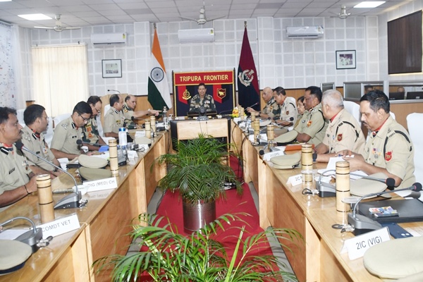 BSF DG reviews border security  amid Bangladesh turmoil