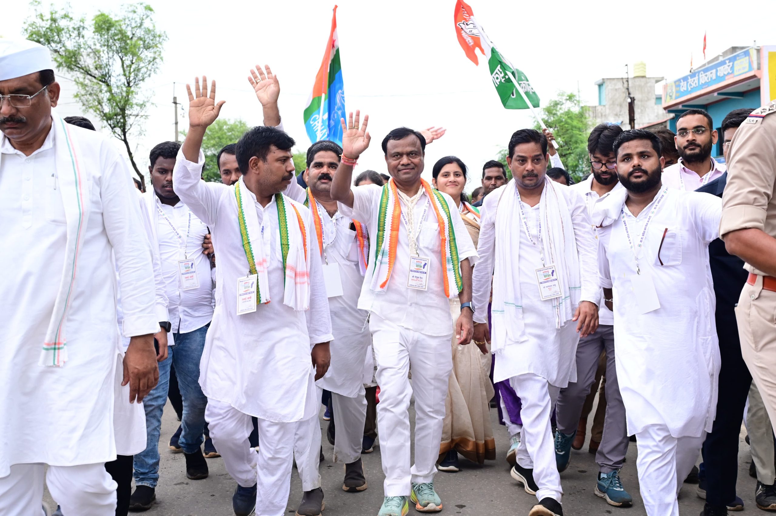 बलौदाबाजार जिले के गिरौधपुरी धाम से शुरू हुई छत्तीसगढ़ कांग्रेस की न्याय यात्रा
