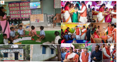 सातवां राष्ट्रीय पोषण माह अभियान का समापन समारोह आज रांची के डोरंडा स्थित जैप-1 के शौर्य सभागार में आयोजित किया गया