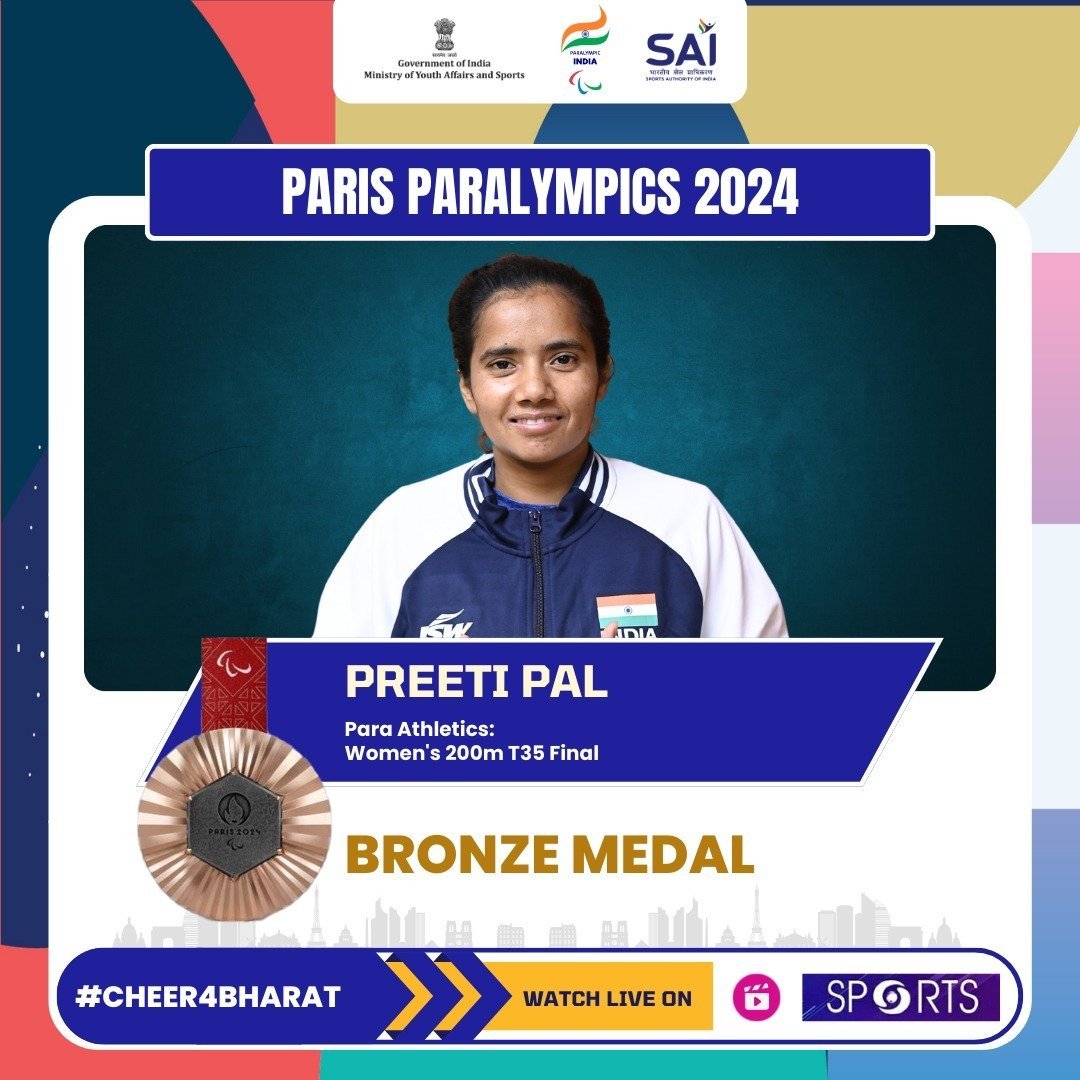 President, Vice President, and Prime Minister congratulates Indian Para Athlete Preethi Pal for Historic Bronze Medal