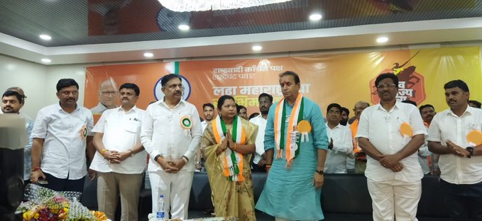 भाग्यश्री आत्राम यांचा राष्ट्रवादी काँग्रेस शरद्चंद्र पवार पक्षात प्रवेश