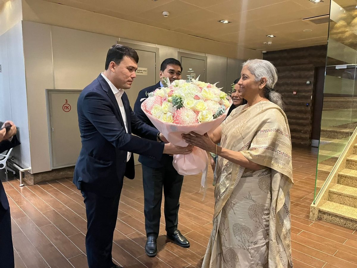 وزیر خزانہ محترمہ نرملا سیتا رمن پانچ روزہ دورے پر ازبیکستان پہنچ گئی ہیں