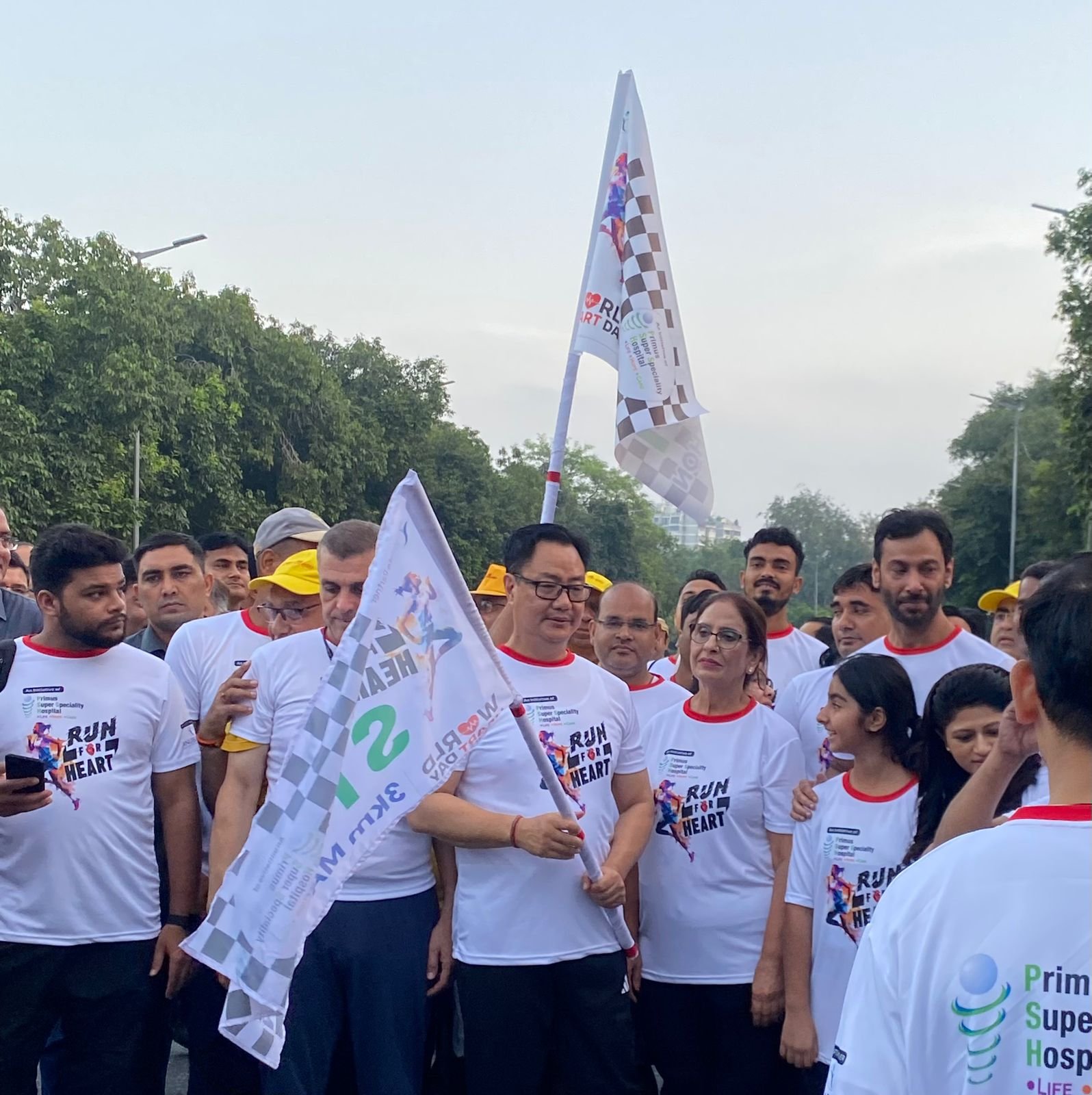 विश्व हृदय दिवस आज, केंद्रीय मंत्री किरेन रिजिजू ने इंडिया गेट से भारत मंडपम तक मैराथन को हरी झंडी दिखाई