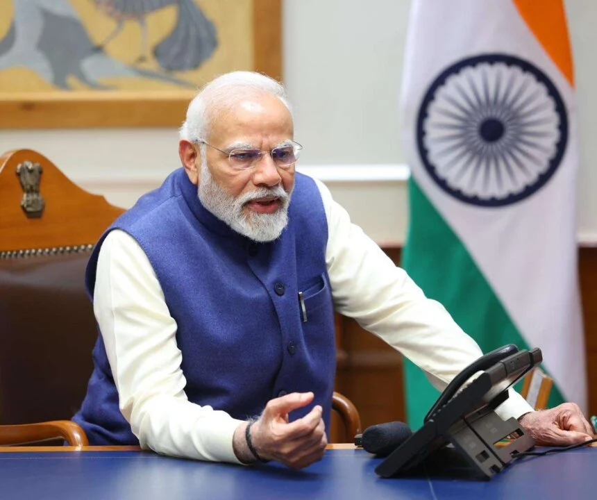 प्रधानमंत्री नरेन्‍द्र मोदी ने इजराइल के प्रधानमंत्री बेंजामिन नेतन्याहू से पश्चिम एशिया के हालिया घटनाक्रम पर बातचीत की