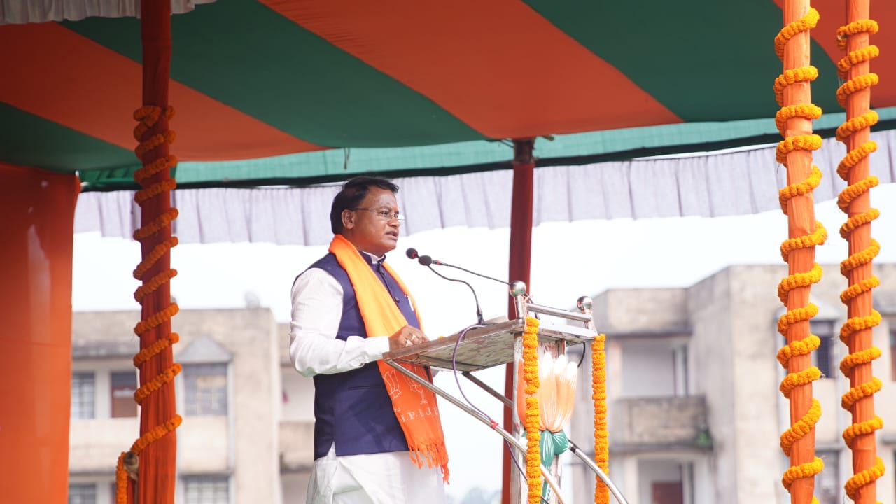 ओडिशा के मुख्यमंत्री मोहन चरण मांझी ने भी पश्चिमी सिंहभूम जिले में भाजपा की परिवर्तन यात्रा को संबोधित किया