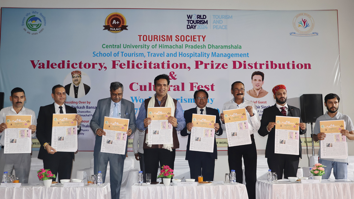हिमाचल में पर्यटन को विकसित करने के लिए केंद्रीय विश्वविद्यालय सहित विभिन्न देश की विभिन्न प्रतिष्ठित संस्थानों के विशेषज्ञों के साथ समन्वय स्थापित नई पर्यटन परियोजनाओं को धरातल पर उतारा जाएगा