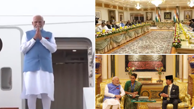 প্রধানমন্ত্ৰী নৰেন্দ্ৰ মোদীৰ ব্রুনেইৰ চুলতান হাজি হাছানাল বোন্ধিয়াৰে দ্বিপাক্ষিক বৈঠক