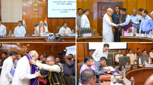 केंद्र आणि त्रिपुरा सरकार,ऑल त्रिपुरा टायगर फोर्स यांच्यात संघर्षविराम करार